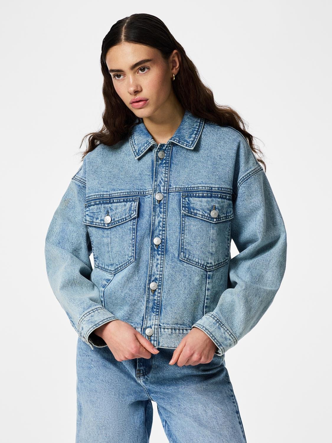 PCELMA Denim Jacket - Light Blue Denim - VERO MODA & VILA Bergvik
